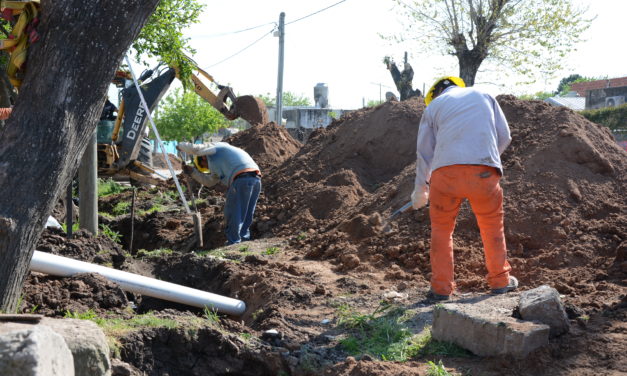PTE PERON, CONTINUA LA EXTENSION DE LA RED CLOACAL