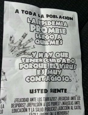 CREATIVA PROTESTA EN EL MUNICIPIO DE QUILMES