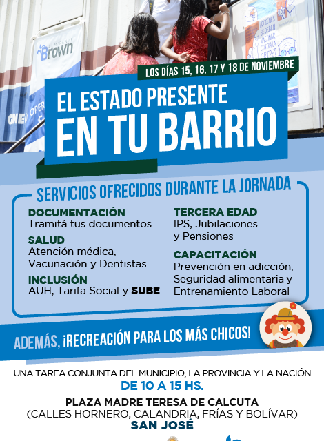 EL ESTADO EN TU BARRIO LLEGA A SAN JOSE
