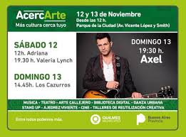 ACERCARTE LLEGA A QUILMES, AXEL Y VALERIA LYNCH EN EL PARQUE DE LA CIUDAD