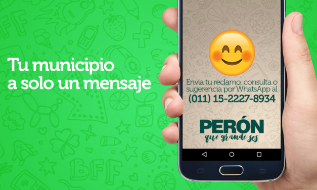EN PRESIDENTE PERON LOS VECINOS PUEDEN RECLAMAR POR WHATSAP
