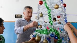 MACRI VISITO UN HOGAR INFANTIL EN GUERNICA