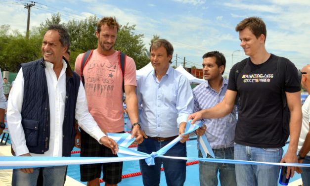CASCALLARES INAUGURO EL PRIMER NATATORIO MUNICIPAL.