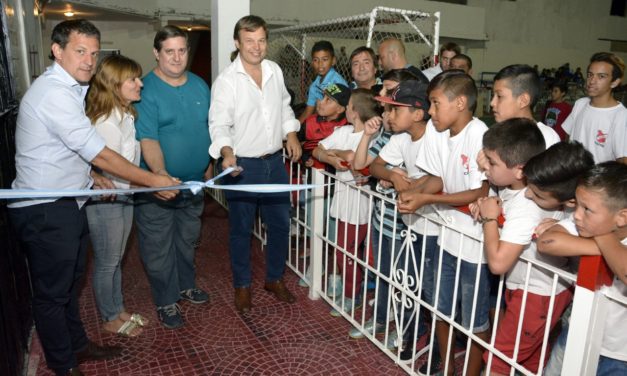 CASCALLARES INAUGURO OBRAS EN EL CLUB SOCIAL Y DEPORTIVO GLEW