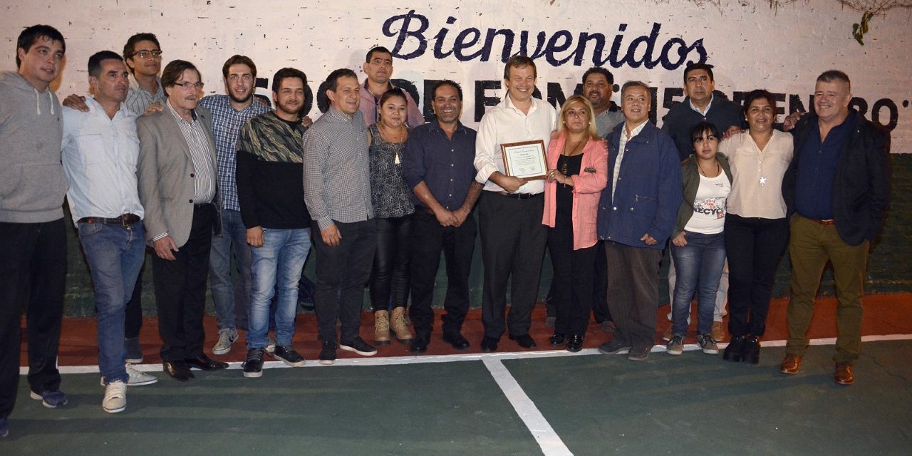 CASCALLARES  INAUGURO OBRAS EN UNA NUEVA ENTIDAD DEPORTIVA RECUPERADA