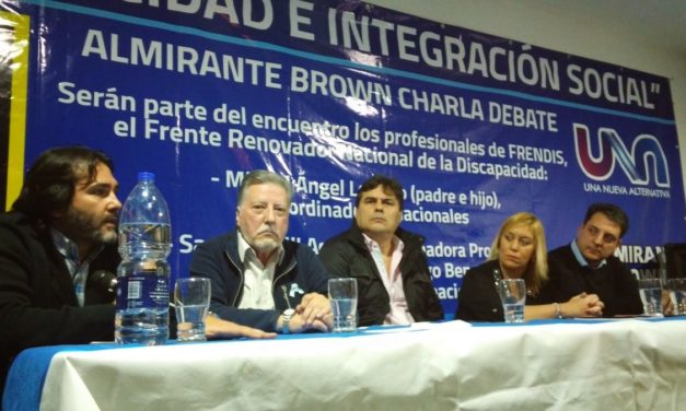 DISCAPACIDAD, CHARLA DEBATE ORGANIZADA POR EL MASSISMO EN  ALMIRANTE BROWN