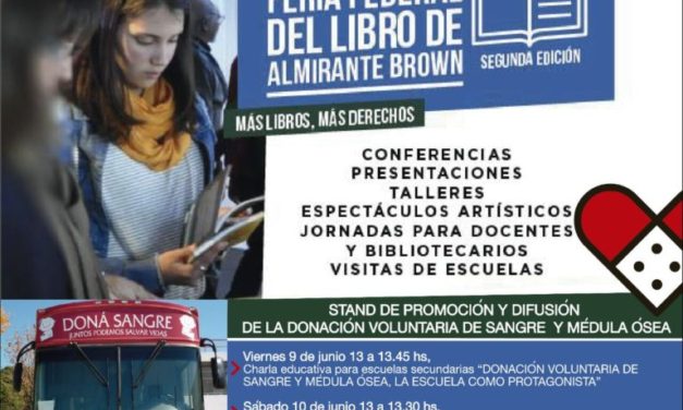 CAMPAÑA DE DONACION DE SANGRE EN LA FERIA DEL LIBRO DE BROWN