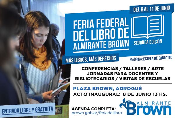 COMIENZA MAÑANA LA SEGUNDA FERIA DEL LIBRO EN ALMIRANTE BROWN