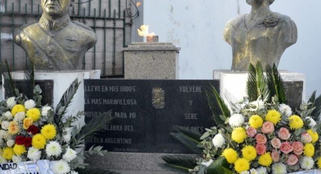 BROWN, HOMENAJE AL GENERAL PERON A 43° AÑOS DE SU FALLECIMIENTO