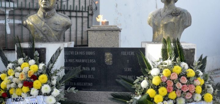 BROWN, HOMENAJE AL GENERAL PERON A 43° AÑOS DE SU FALLECIMIENTO