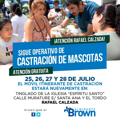 OPERATIVO DE ZOONOSIS EN RAFAEL CALZADA