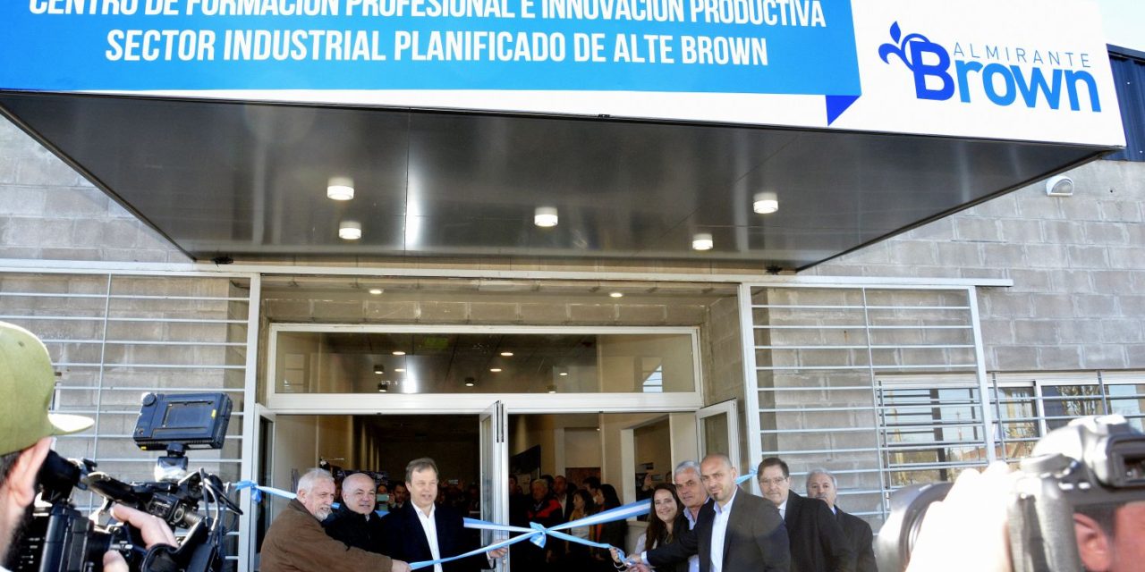 SE INAUGURO EN BROWN EL CENTRO DE FORMACION PROFESIONAL E INNOVACION PRODUCTIVA DEL PARQUE INDUSTRIAL