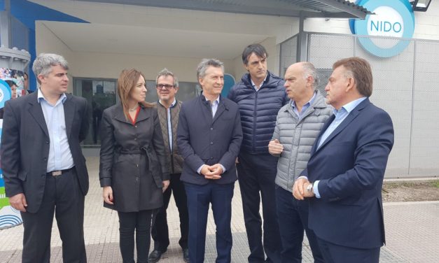 MACRI, VIDAL Y GRINDETTI INAUGURARON EL NIDO DE MONTE CHINGOLO