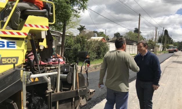 CASCALLARES: «AVANZAMOS TODOS LOS DÍAS CON LAS 600 CUADRAS DE ASFALTO EN BROWN»