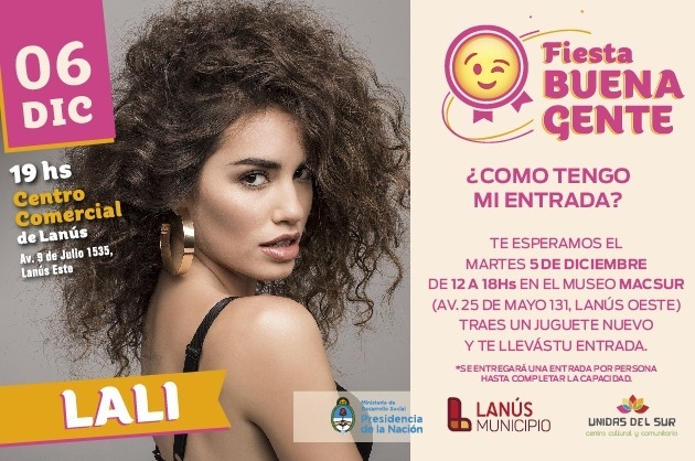 LALI ESPÓSITO A BENEFICIO EN LANUS ESTE