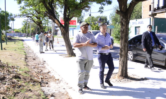 FERNANDO GRAY RECORRIÓ AVANCES DE OBRAS EN LA PLAZA DE LA CULTURA