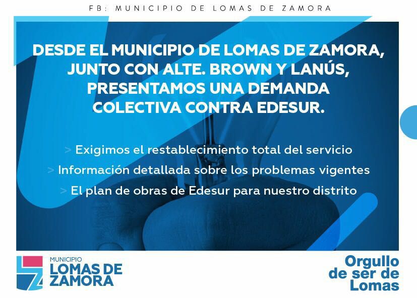 MUNICIPIOS DE LA REGION DEMANDAN A EDESUR POR LOS CORTES DEL SERVICIO