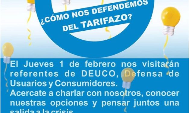 LANUS, EL FRENTE PRODUCTIVO CONVOCA A CHARLA CONTRA EL TARIFAZO