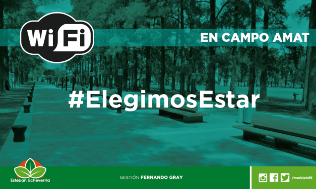 ECHEVERRIA CONECTADA, WIFI LIBRE EN EL CAMPO AMAT