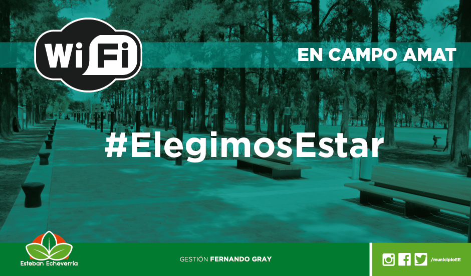 ECHEVERRIA CONECTADA, WIFI LIBRE EN EL CAMPO AMAT