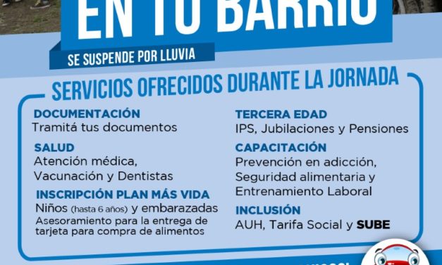 «EL ESTADO PRESENTE EN TU BARRIO» VUELVE A BROWN