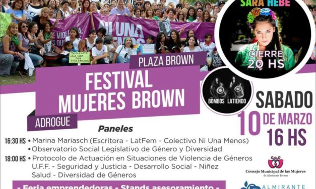 DIA DE LA MUJER,  FESTIVAL ARTISTICO Y CULTURAL  EN BROWN