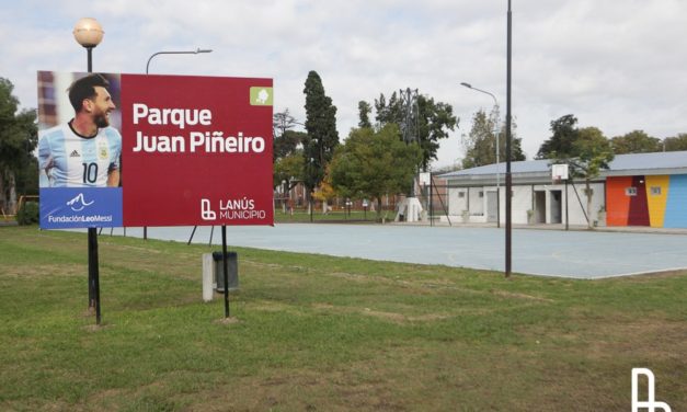SE INAUGURO EL PARQUE MESSI EN LANUS