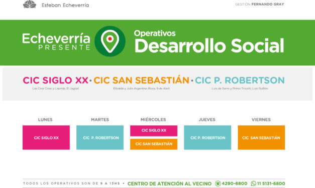 ECHEVERRIA, EL MUNICIPIO EN LOS CENTROS INTEGRADORES COMUNITARIOS DEL DISTRITO
