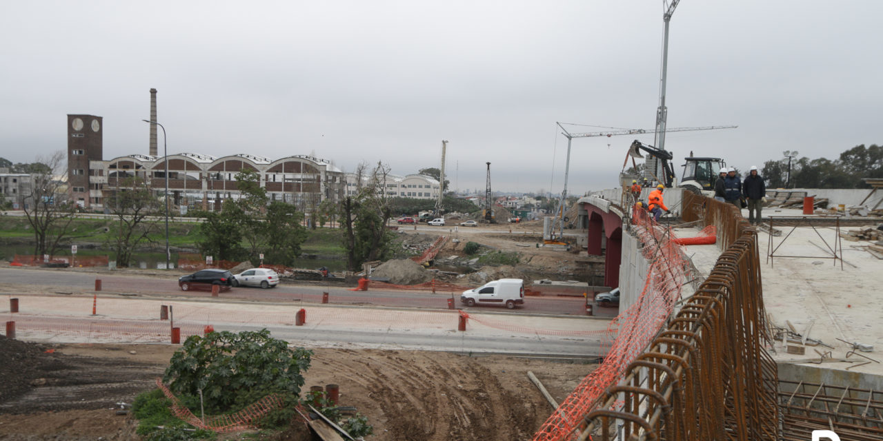GRINDETTI Y MOCCIA RECORRIERON EL NUEVO PUENTE OLÍMPICO