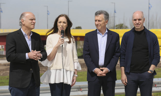 MACRI, VIDAL Y GRINDETTI IN AUGURARON EL PUENTE OPIMPICO RIBERA SUR