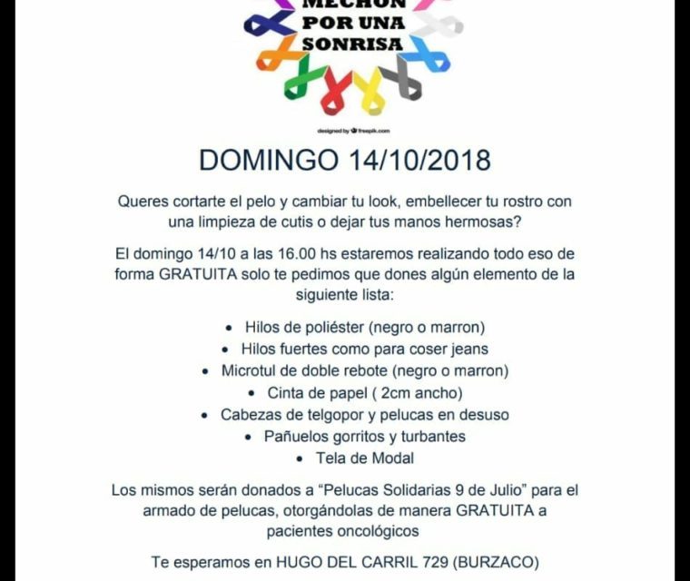 EVENTO SOLIDARIO ,»UN MECHON POR UNA SONRISA» EN BURZACO