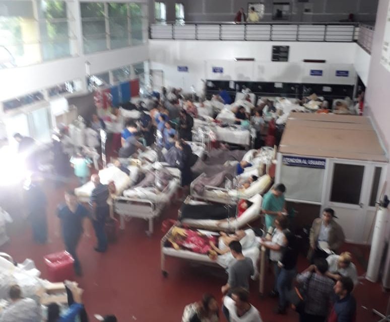 INCENDIO EN EL HOSPITAL OÑATIVIA DE RAFAEL CALZADA