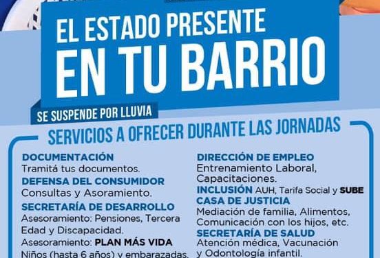 «EL ESTADO PRESENTE EN TU BARRIO» EN BURZACO