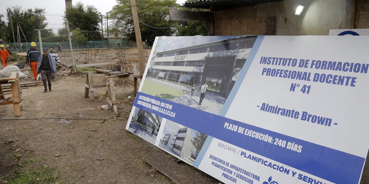AVANZA LA CONSTRUCCION DEL EDIFICIO PARA EL INSTITUTUO DE FORMACION DOCENTE 41