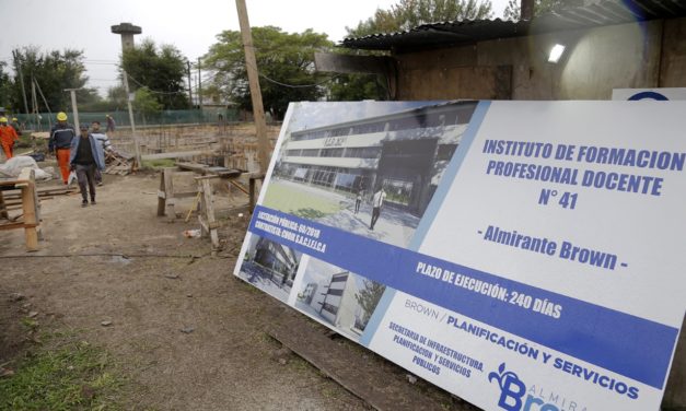 AVANZA LA CONSTRUCCION DEL EDIFICIO PARA EL INSTITUTUO DE FORMACION DOCENTE 41