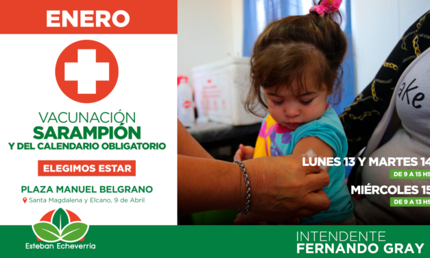 ECHEVERRIA EXTIENDE LA CAMPAÑA CONTRA EL SARAMPION