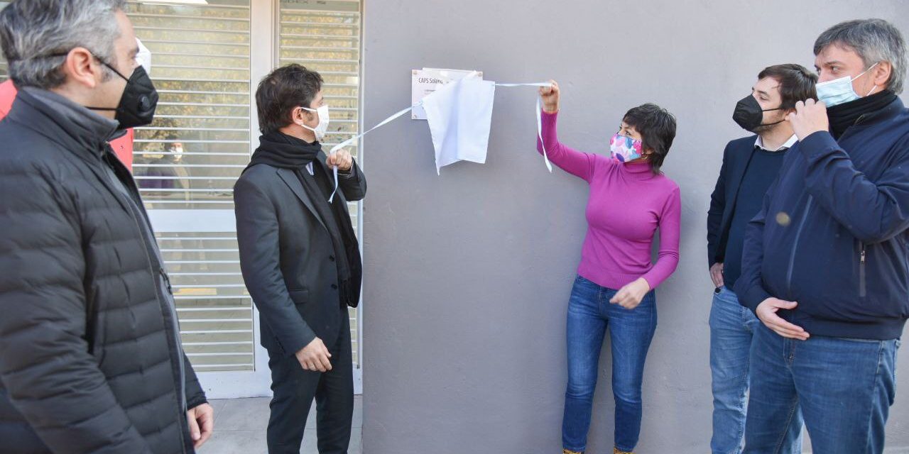 KICILLOF Y MENDOZA INAUGURARON  UN CAPS EN SOLANO