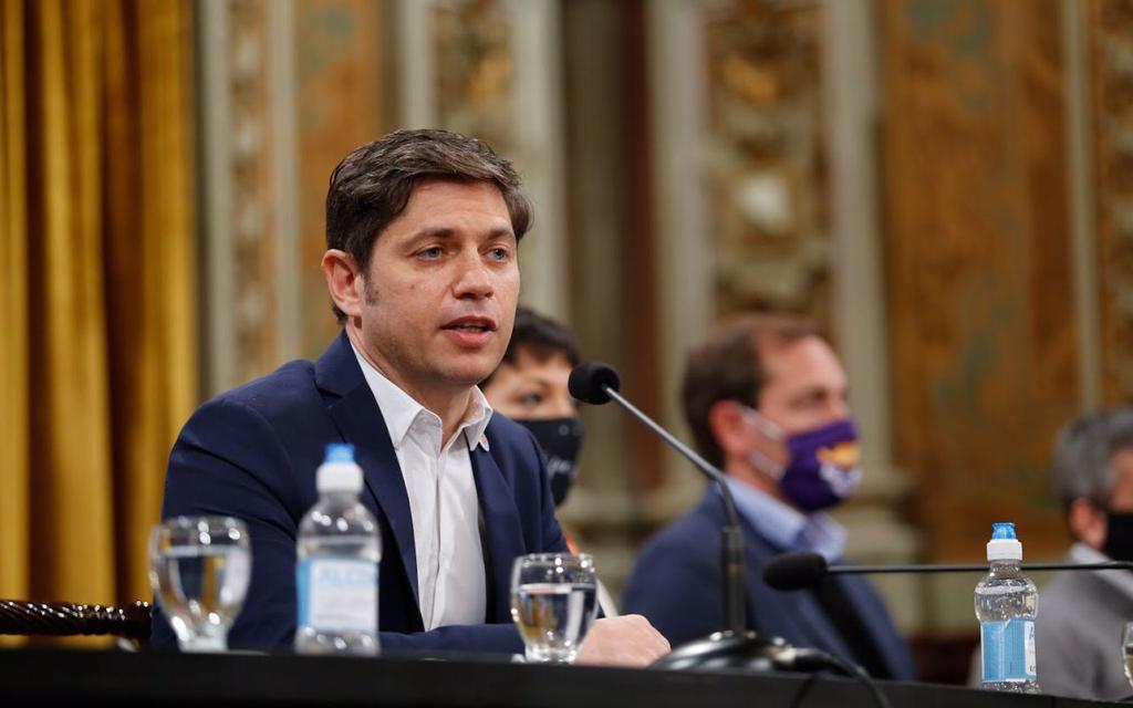 KICILLOF E INTENDENTES DEL AMBA EN LA CONFERENCIA DE PRENSA SOBRE LA NUEVA ETAPA DEL ASPO EN LA PROVINCI