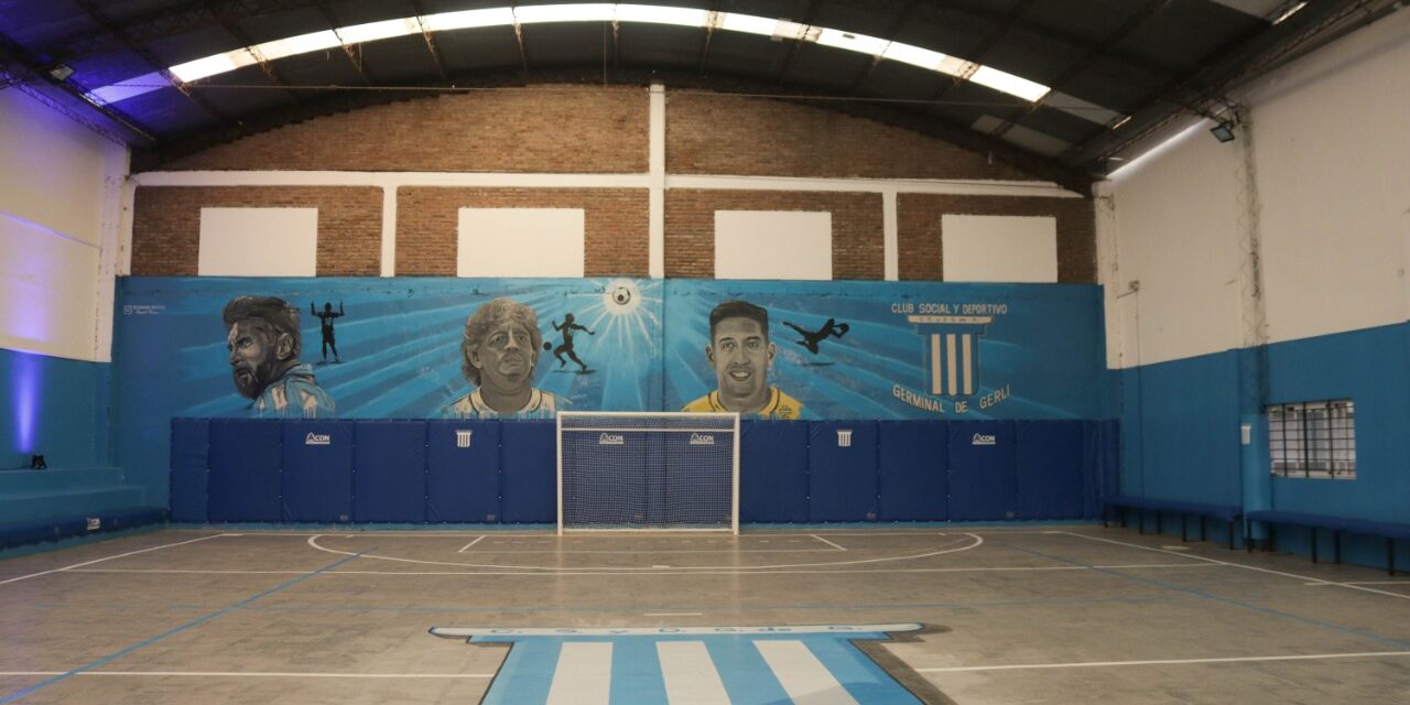 GRINDETTI PARTICIPÓ DE LA INAUGURACIÓN DE OBRAS DEL CLUB GERMINAL DE GERLI OESTE