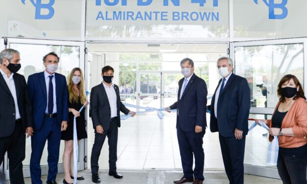 ALBERTO FERNÁNDEZ, KICILLOF Y CASCALLARES INAUGURARON EL NUEVO EDIFICIO DEL ISFD N° 41