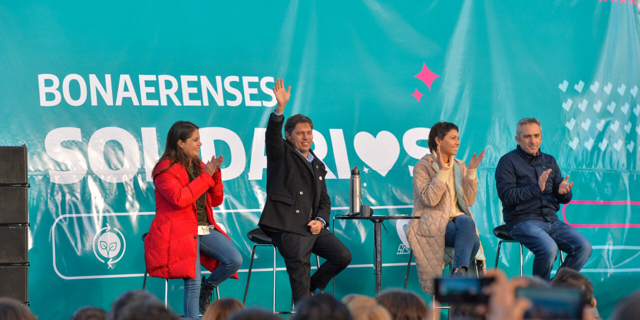 KICILLOF Y MAYRA LANZARON NUEVA ETAPA DE BONAERENSES SOLIDARIOS