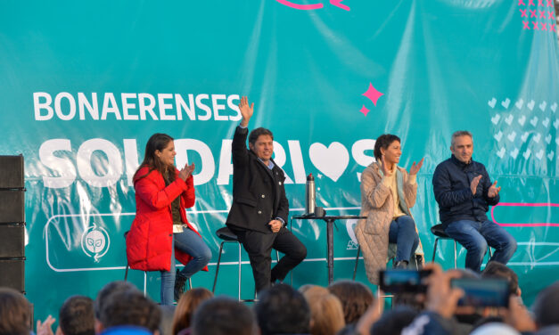 KICILLOF Y MAYRA LANZARON NUEVA ETAPA DE BONAERENSES SOLIDARIOS