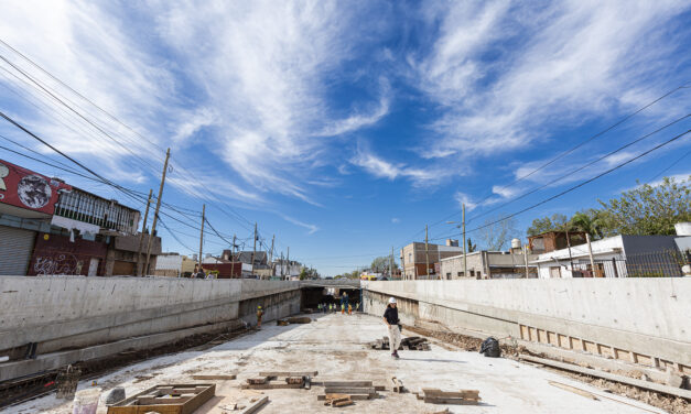 AVANZAN LAS OBRAS DEL PASO BAJO A NIVEL DE BROWN