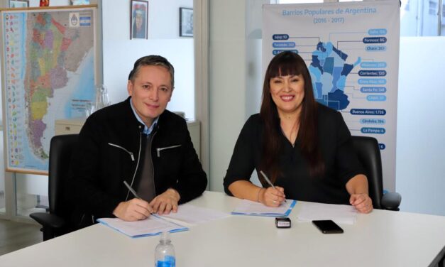 GRAY FIRMÓ UN CONVENIO DE INTEGRACIÓN SOCIO URBANA PARA BARRIOS POPULARES