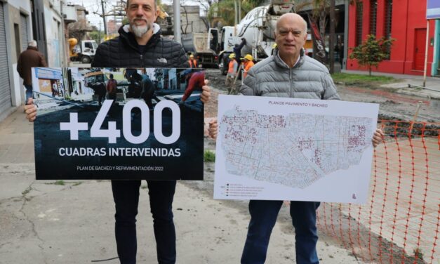 GRINDETTI PRESENTÓ EL PLAN DE REPAVIMENTACIÓN Y BACHEO EN 400 CUADRAS DEL MUNICIPIO