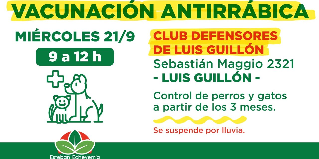 JORNADA ANTIRRABICA EN LUIS GUILLON