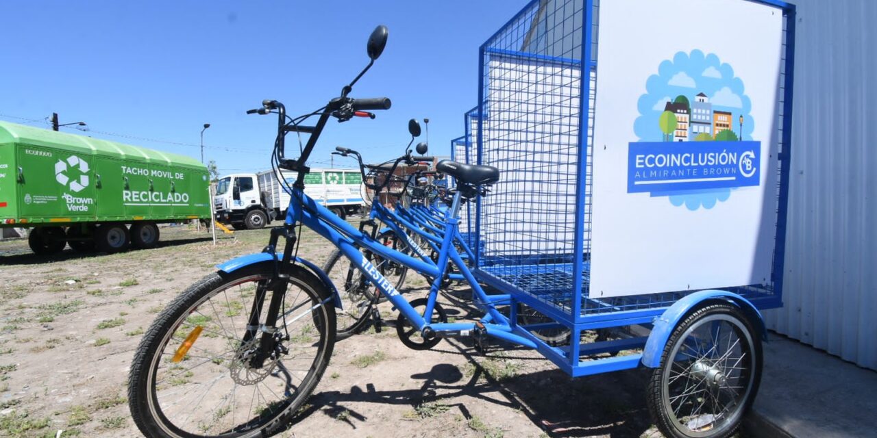 BROWN PRESENTO LOS BICICARROS Y EL CENTRO DE RECICLADO