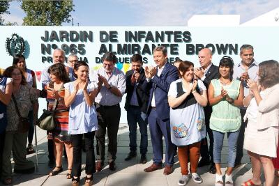 KICILLOF, CASCALLARES Y FABIANI INAUGURARON DOS NUEVOS JARDINES DE INFANTES EN GLEW Y SAN JOSÉ