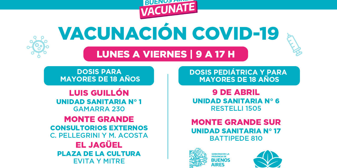 COVID, CONTINUA LA CAMPAÑA DE VACUNACCION EN EE