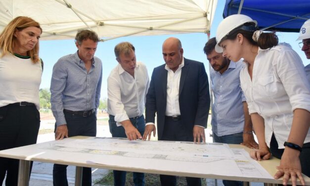 MANZUR, KATOPODIS, CASCALLARES Y FABIANI INAUGURARON OBRAS DE ASFALTO Y RECORRIERON EL PARQUE DON ORIONE